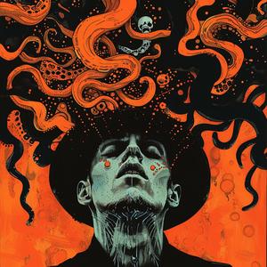 surreal  album  cover  symbolist  screenprinting  art  creative  painting  man  octopus 1063552