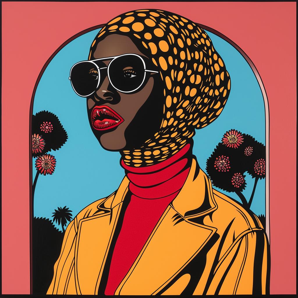 poster  Klarwein  woman  sunglasses  headscarf  art  colorful  illustration  design  fashion 1022627