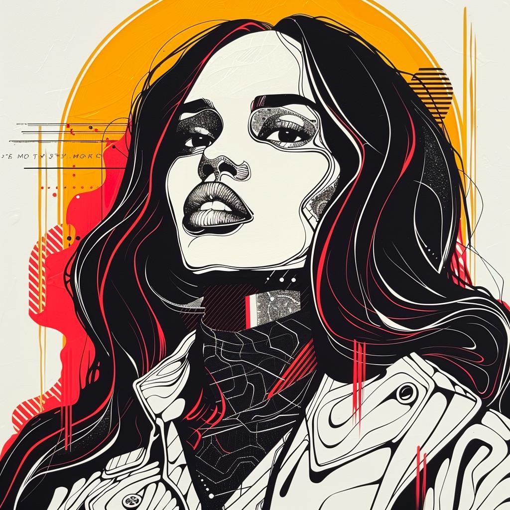 Pop Art  Kerry  Washington  poster  black  jacket  red  hair  digital  art 939013
