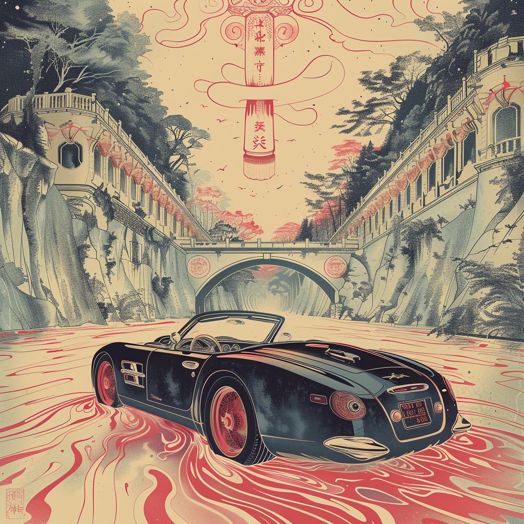 car  poster  retro  futurism  physics  aesthetic  beautiful  thoughtful  details  design 944367
