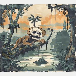 jungle  book  poster  high-resolution  illustration  colorful  adventure  nostalgic  animation  whimsical 1053086