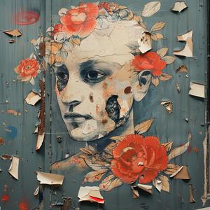 woman  flowers  face  door  art  portrait  floral  colorful  beauty  nature 1049788