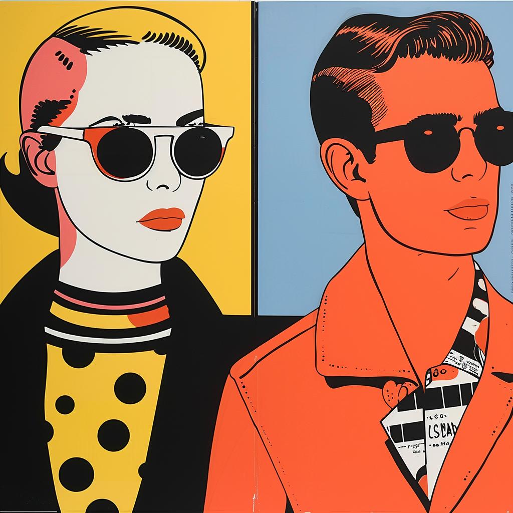 surreal  album  cover  painting  people  sunglasses  colorful  artistic  creative  visual 1019559