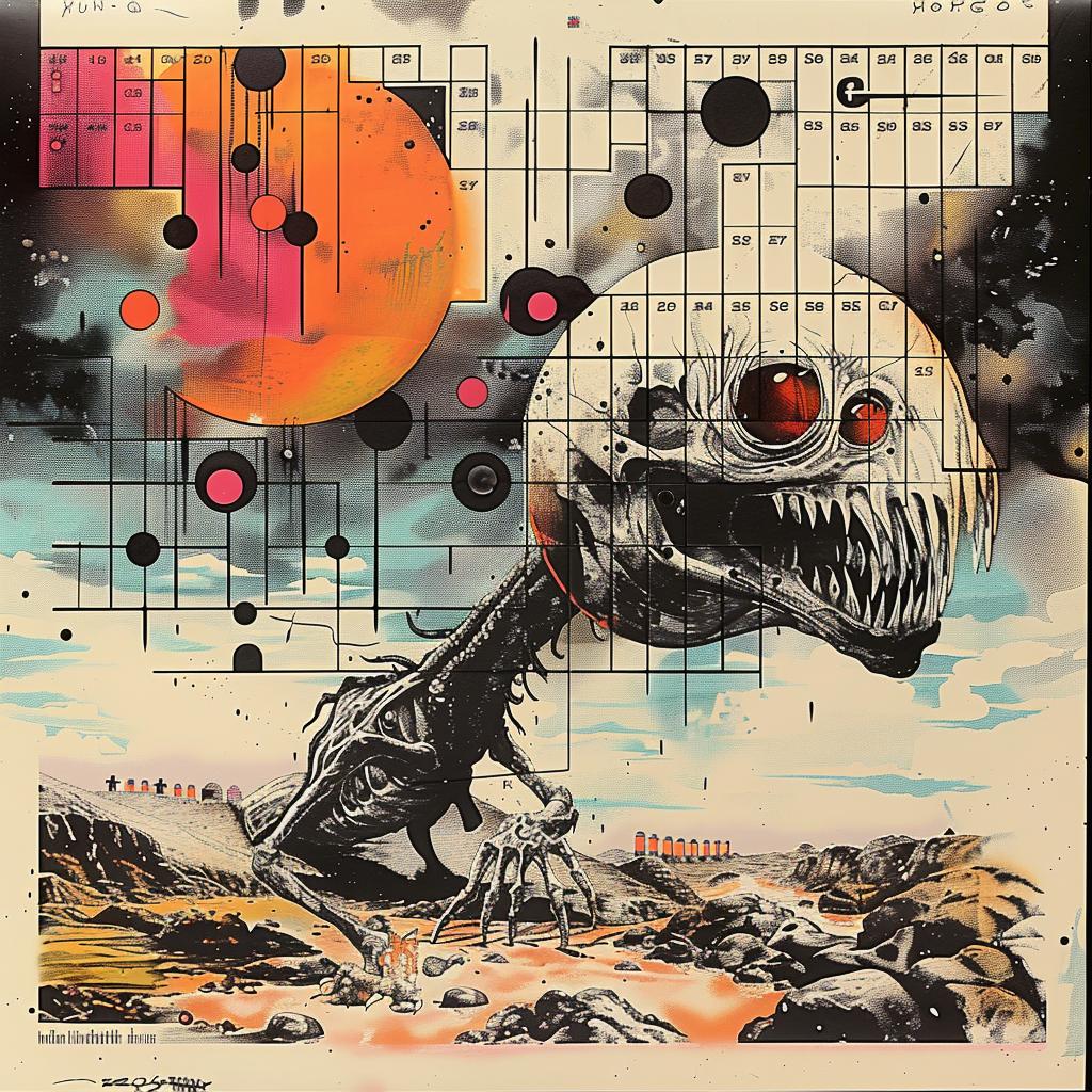 dinosaur  spaceship  poster  surreal  collage  Nychos  artwork  creative  imagination  visual 960214