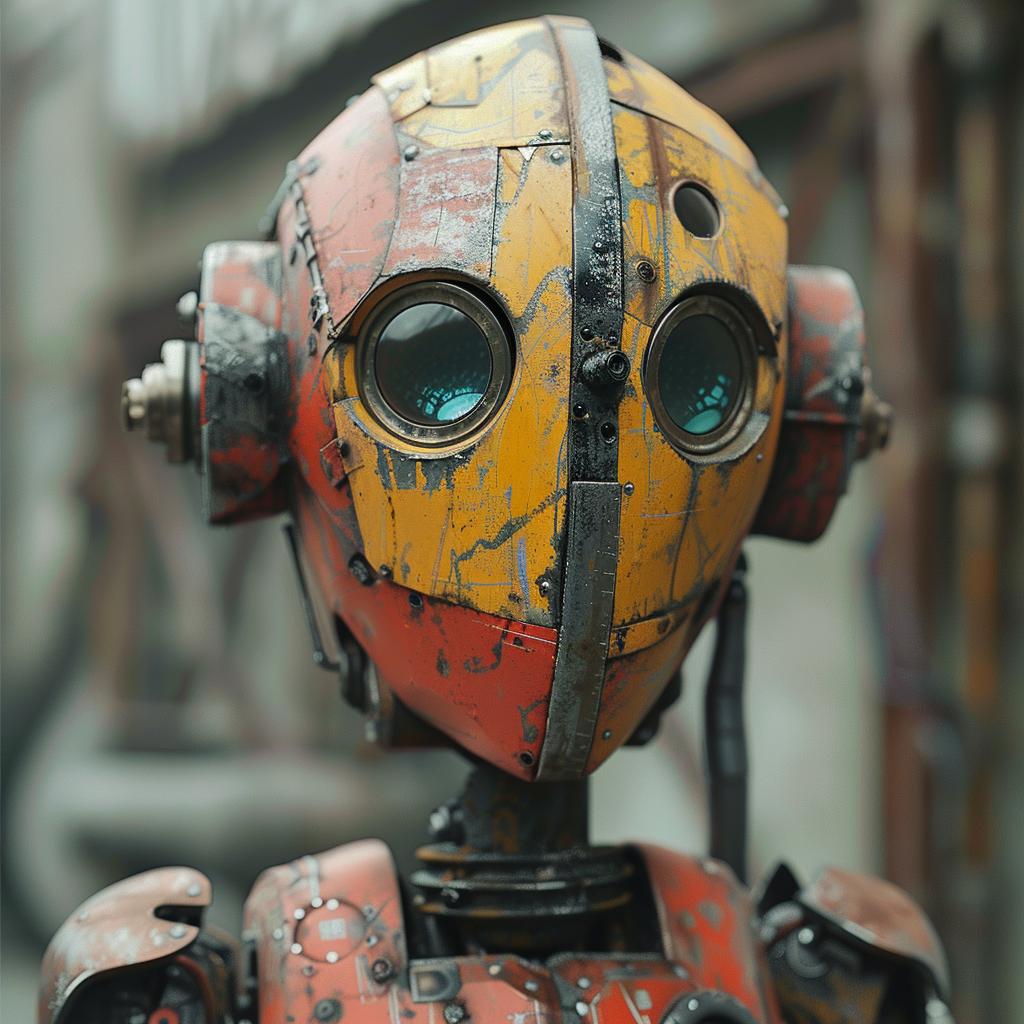 robot  red  yellow  painting  emotion  character  style  design  art  visible 949554