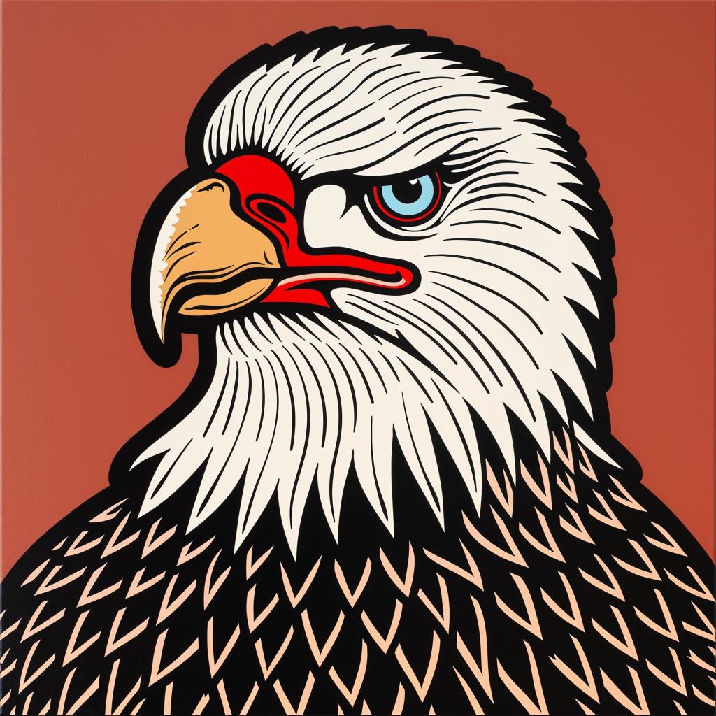 eagle  head  painting  colorful  nature  artistic  vibrant  symbolism 973229