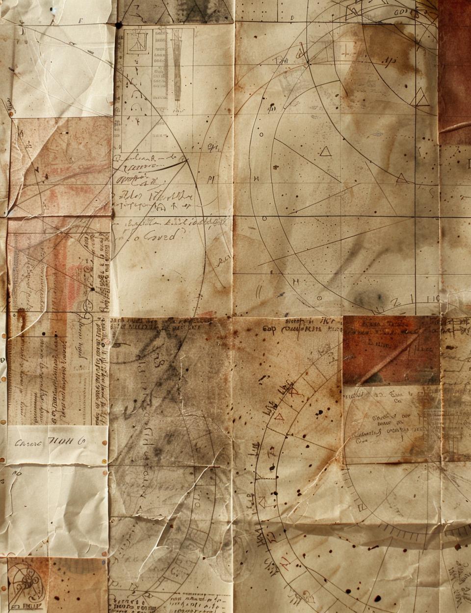 vintage  paper  map  old  writing  medieval  symbology  stained  faded  illustration 961882