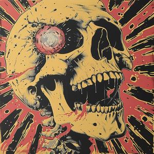 surreal  album  cover  Todd  White  Risograph  Symbolist  hyper-realistic  screenprinting  eye 1079162