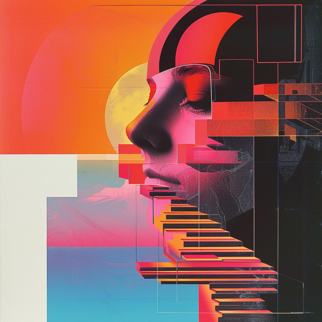 surreal  album  cover  woman  sun  background  creative  vibrant  art  minimal 961559