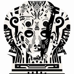 alien  skull  robot  head  black  white  image  science  fiction  art 1070952