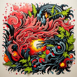 neon  colorful  bold  abstract  dynamic  simple  floral  damask  tattoo  minimal 1078862
