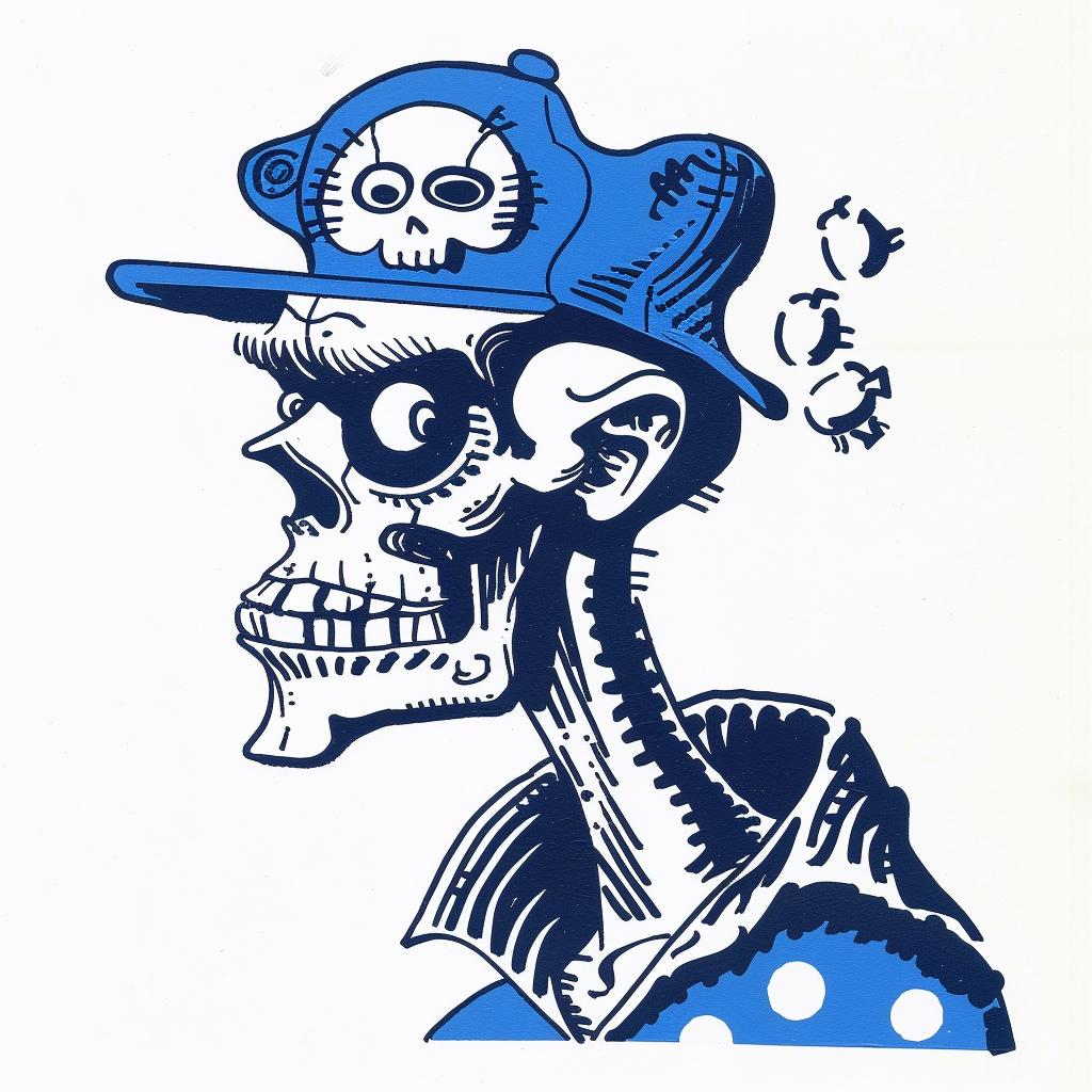 skeleton  cartoon  skull  baseball  cap  humor  character  illustration  graphic  art 1027504