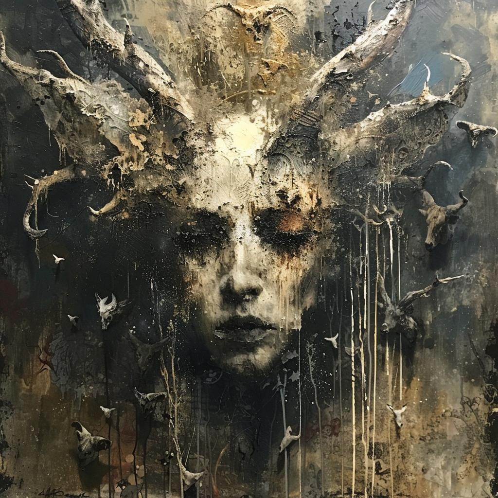 woman  horns  head  fantasy  surreal  symbolic  mystical  dark  expressive  imaginative 960864