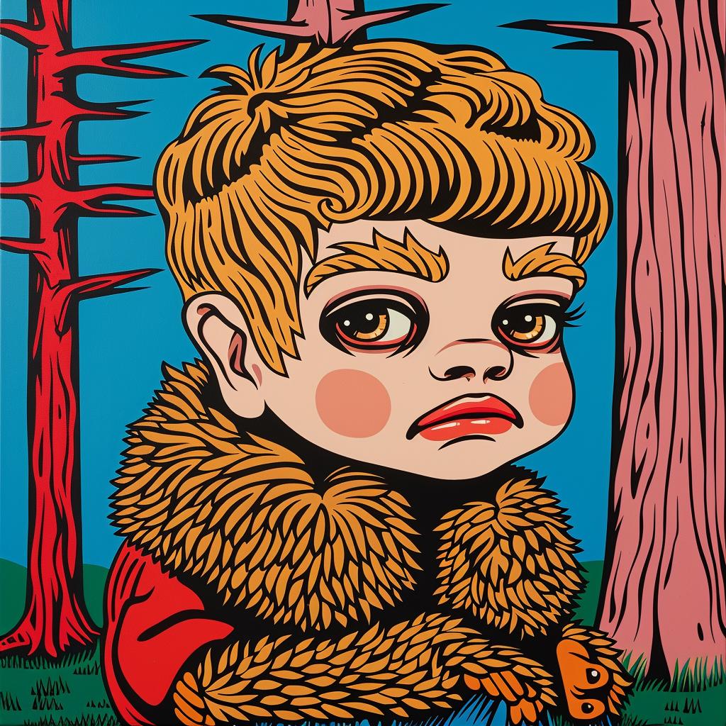 painting  boy  redcoat  collar  cute  character  child  adventure  whimsical  fantasy 973375