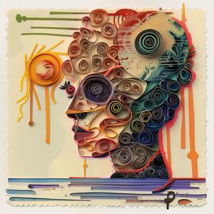 paper  quilling  face  sun  colorful  abstract  Kandinsky  Lisa Frank  Picasso  1974 1067076
