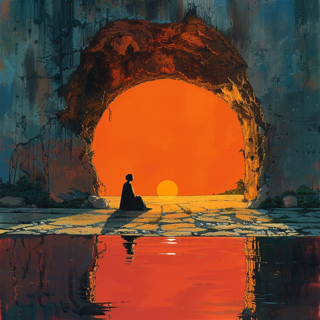 surreal  album  man  cave  sunset  colorful  lighting  painting  creative  Michael 975556