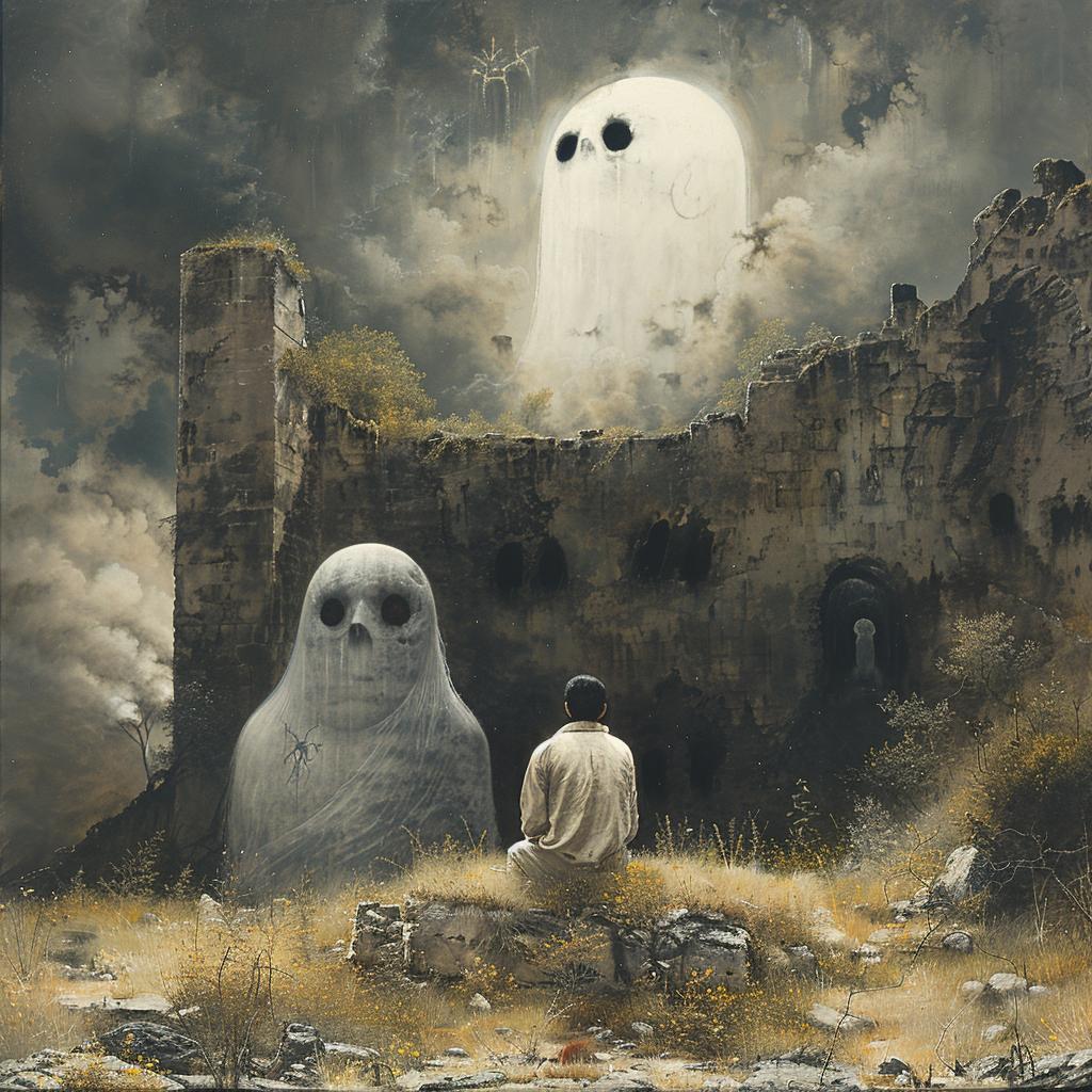 surreal  spiritual  occult  ghosts  hill  introspective  naturalistic  terror  colorful  Shaun Tan 975793