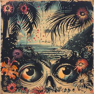 painting  skull  flowers  dark  vibrant  canvas  artistic  composition  colorful  medium 1051850