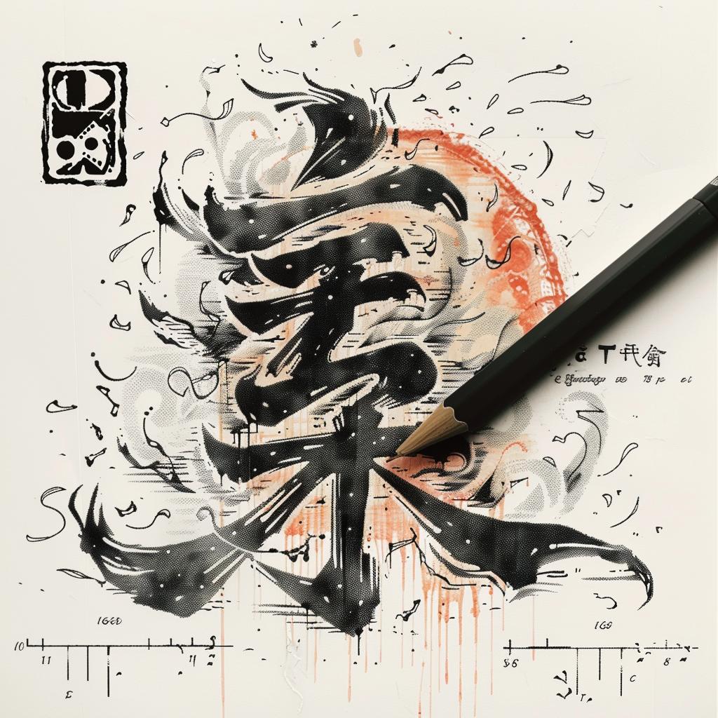 drawing  Chinese  character  pen  black  ink  art  lettering  symbol  design 948010