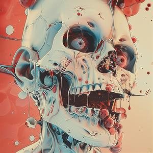 skull  blood  digital  painting  dark  gothic  dripping  death  art  symbolism 1073139