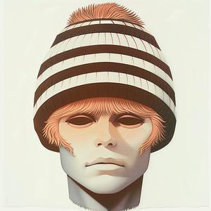 رسم رجل قبعة مخططة، رسم توضيحي، عمل فني، رمزية إبداعية، مفاهيمية، 1077523