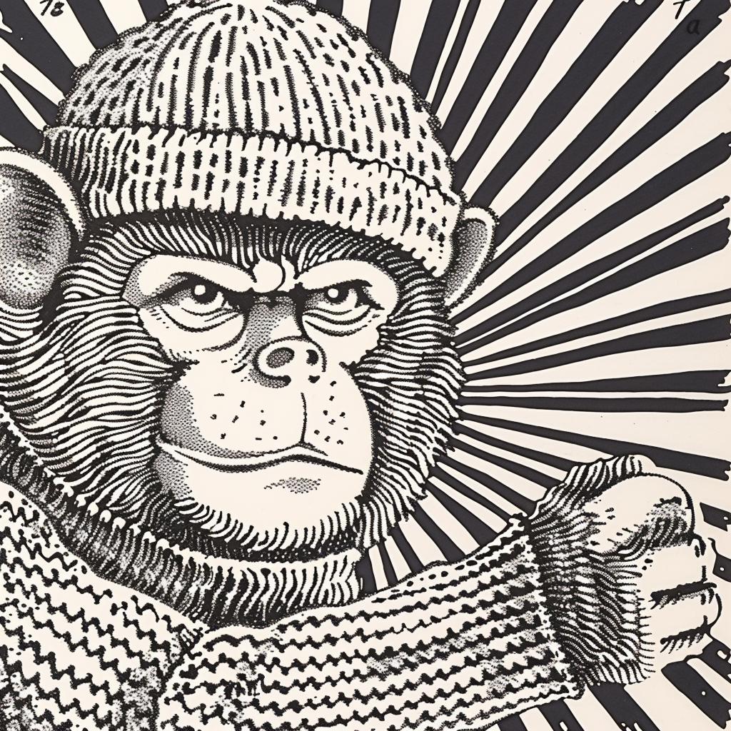 monkey  hat  fist  aggressive  streetwise  minimal  urban  character  art  animals 959456