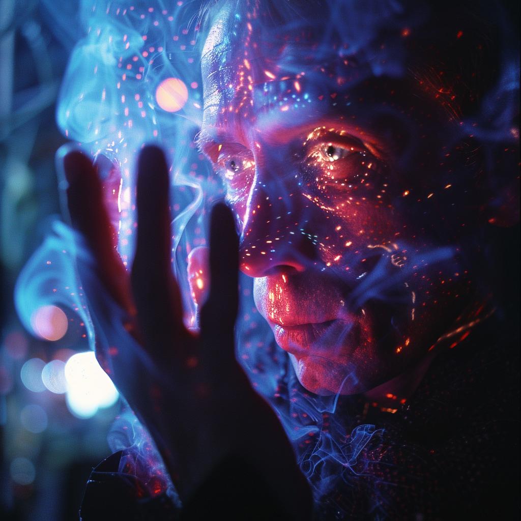 surreal  occult  sci-fi  photo  dark  glow  lighting  smoke  man  hands 965847