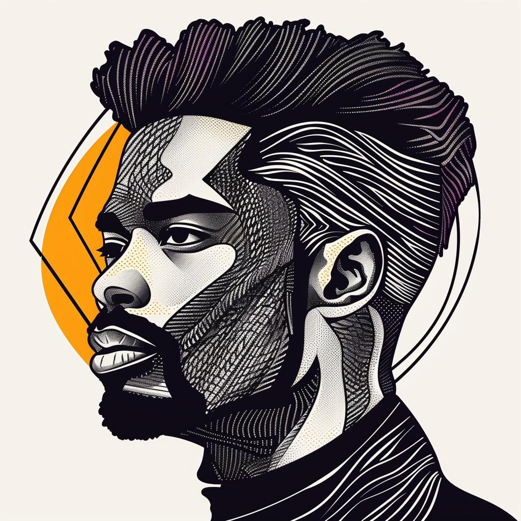 Pop Art  African-American  man  beard  afro  face paint  graphic  vibrant  portrait  colorful 937438