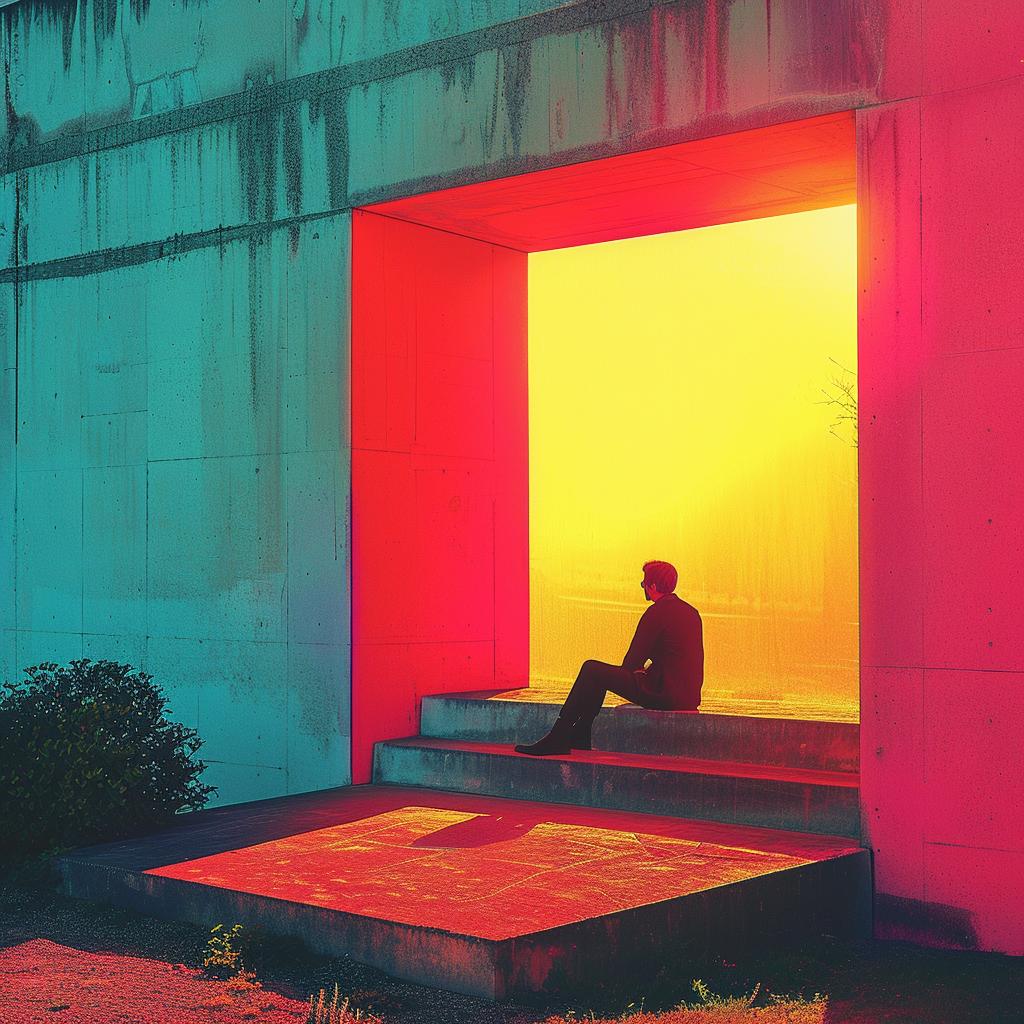 surreal  album  colorful  man  door  lighting  creative  technicolor  artwork  modern 975132