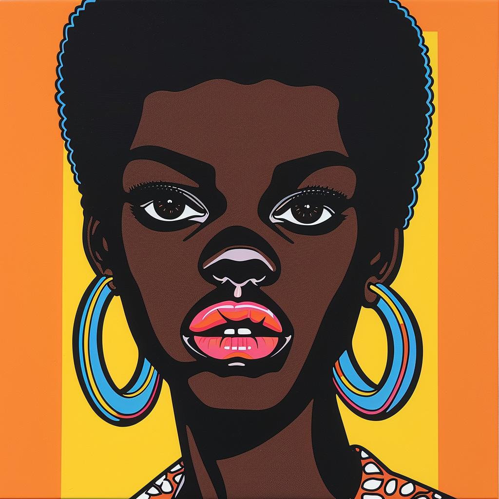 woman  20  African-American  earrings  portrait  light-skin  art  young  fashion  style 972477