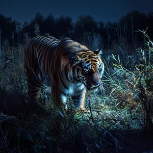 night  photography  tiger  grass  animal  predator  motion  nature  wildlife  dark 1039242