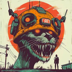 Walking  Dead  poster  film  Risograph  screenprinting  surreal  hyper-realistic  Symbolist  art 1079804