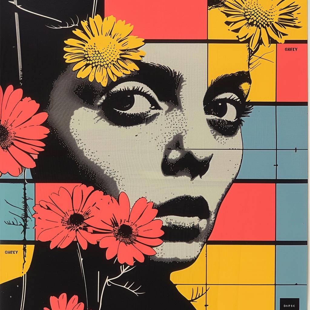poster  woman  flowers  graphic  design  abstract  impressionism  bold  colorful  eco 968896