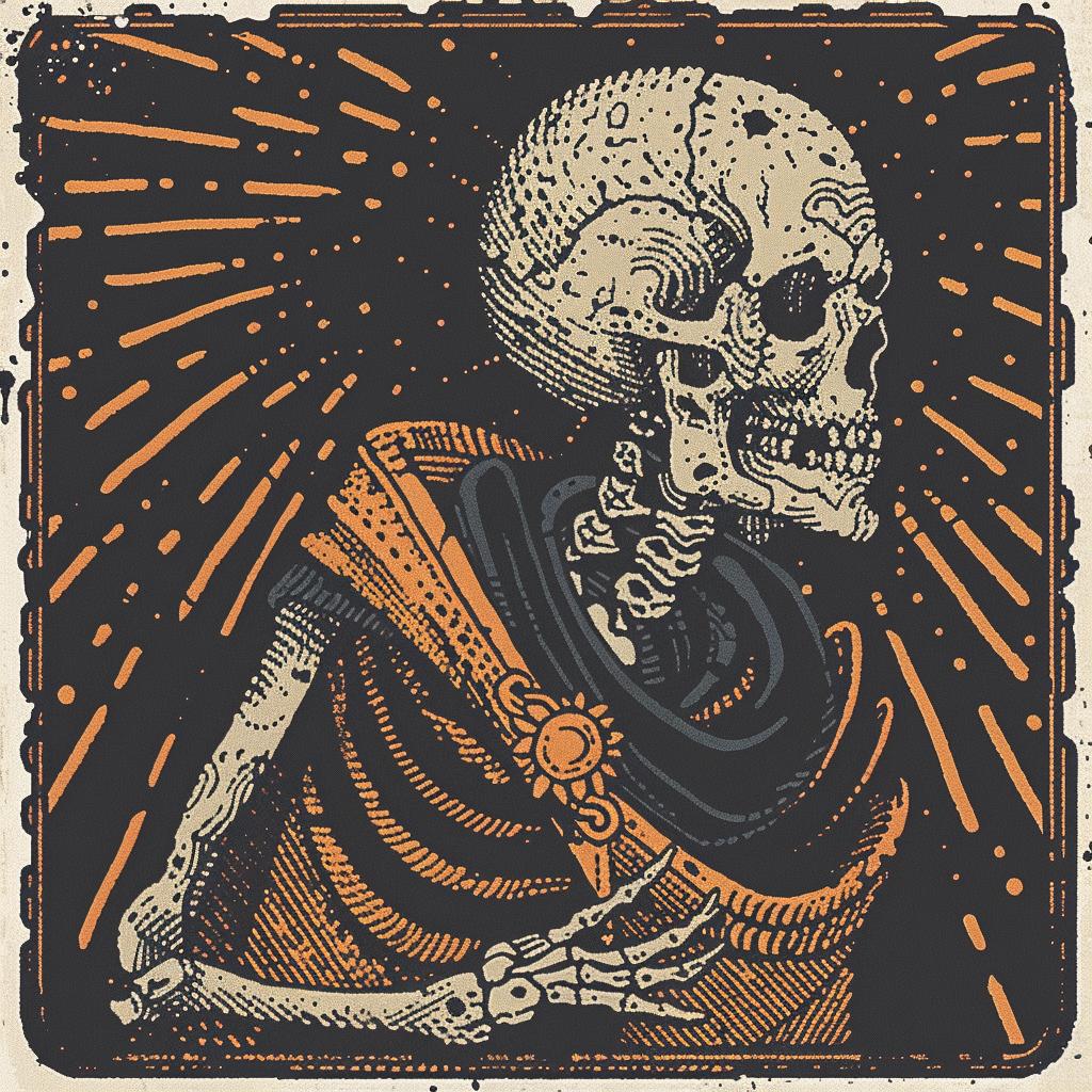 provocative  art  skeleton  robe  crown  spiritual  dark  occult  naturalistic  terror 935116