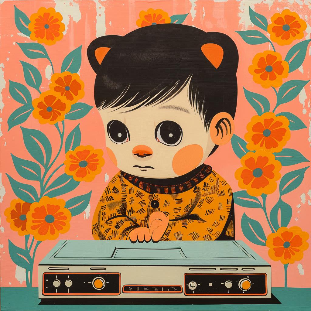 painting  boy  cat  radio  colorful  illustration  character  artistic  whimsical  design 966406
