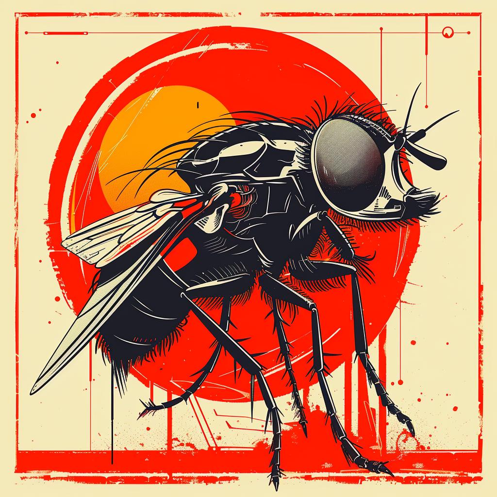 DADA  occult  album-cover  housefly  aggression  silkscreen  illustration  retro-futuristic  hyper-detailed  surrealism 939528