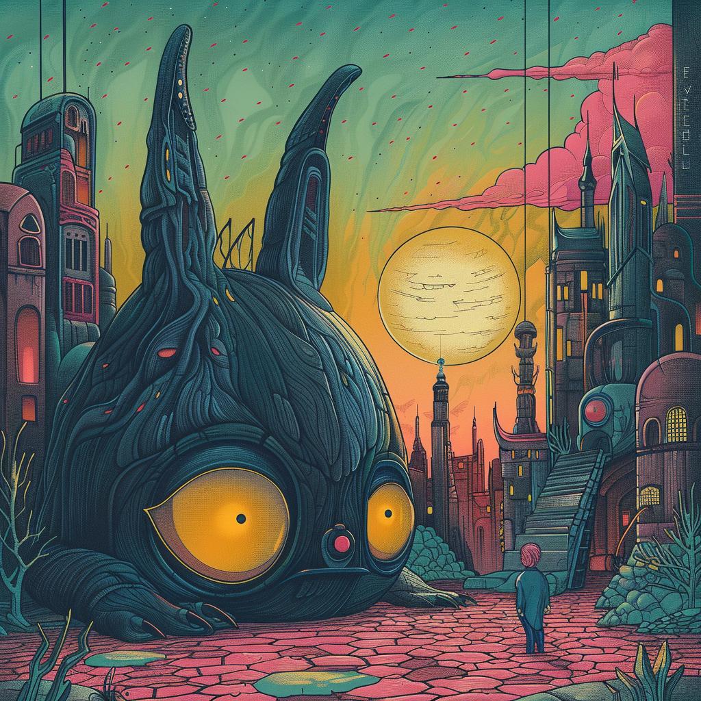 painting  rabbit  city  naturalistic  spiritual  dark  art  occult  illustration  urban 930392