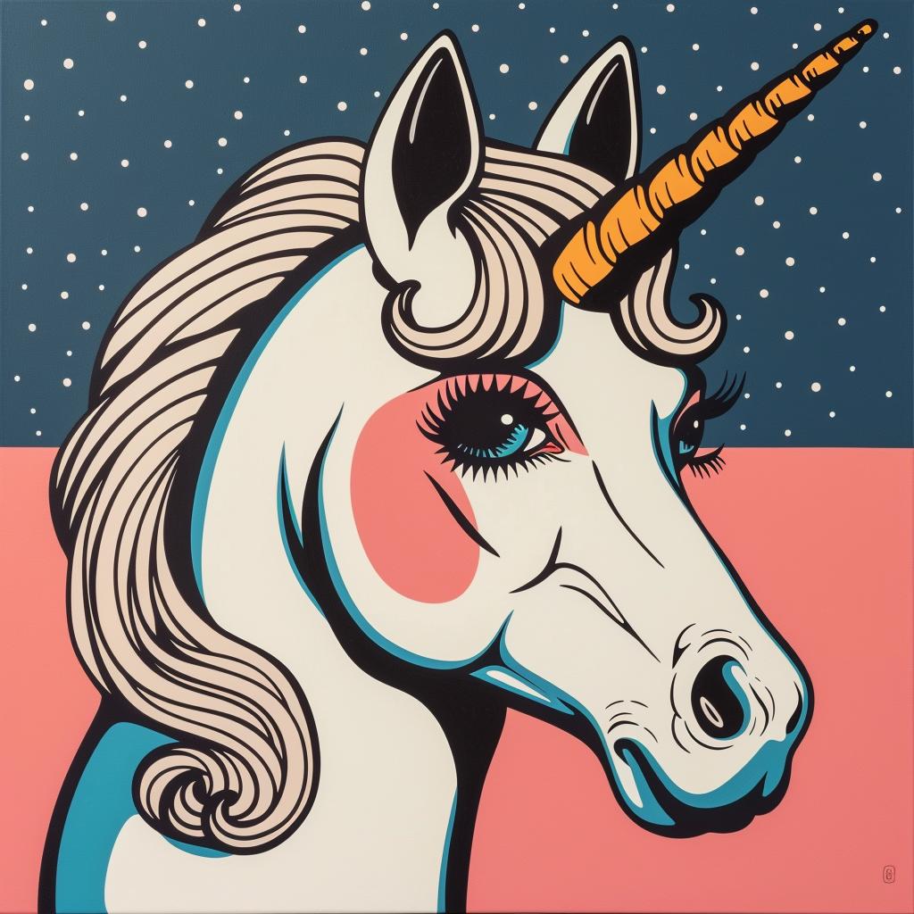 unicorn  pink  background  painting  fantasy  whimsical  stylized  art  colorful  magical 973495