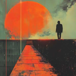 man  bridge  sun  EDM  album  cover  electronic  art  landscape  visual 1060423