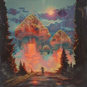 chromolithography  mushroom  cloud  art  explosion  illustration  visual  design  smoke  person 1053802