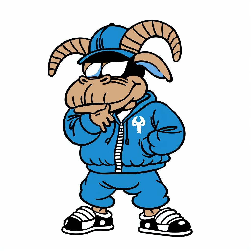 goat  aggressive  anthropomorphic  cap  streetwise  urban  jacket  minimal  cartoon  culture 958828