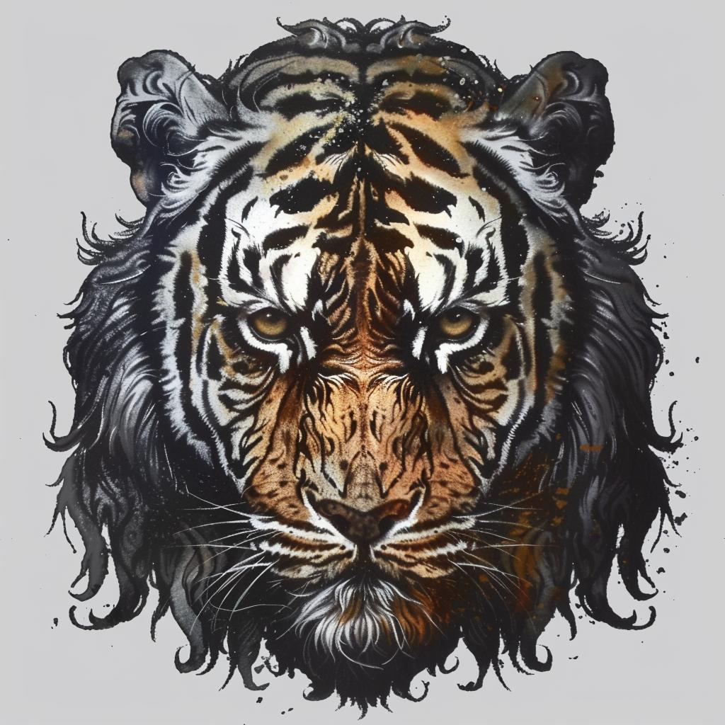tiger  head  vector  illustration  animal  portrait  graphic  stylized  art  wildlife 1027661