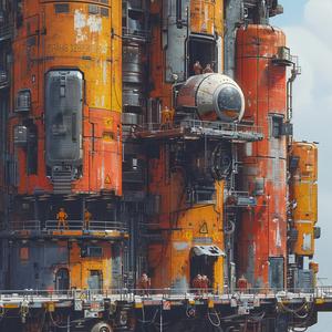 futuristic  city  agents  layers  infrastructure  Cyborg  Chris  Foss  Moebius  design 1074876