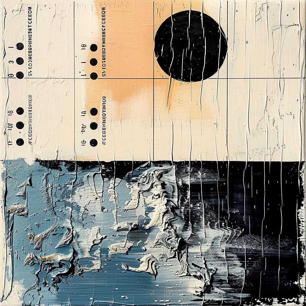 abstract  painting  dots  black  white  imperfect  palette  knife  textured  album 962336
