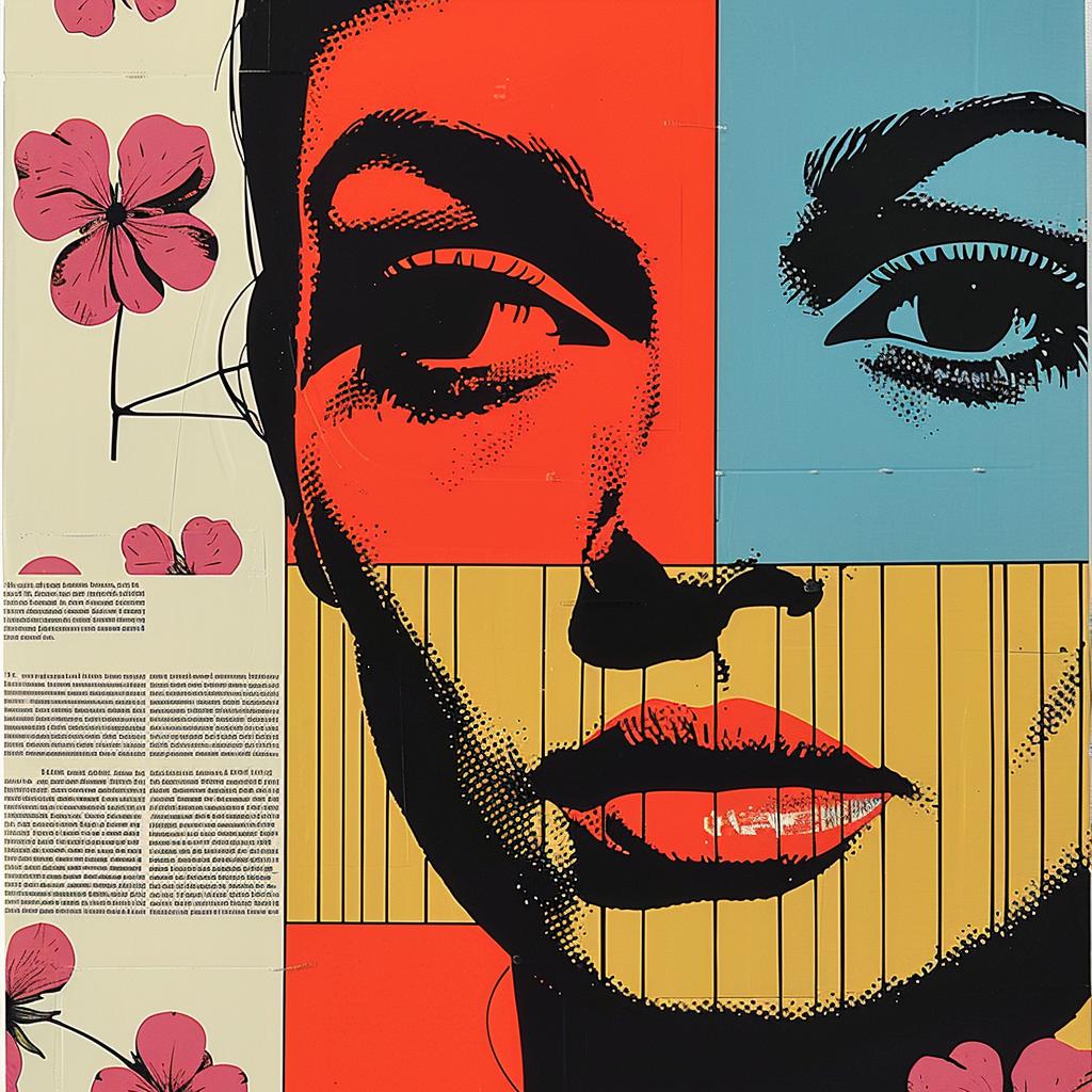 abstract  impressionism  graphic  design  flowerpunk  poster  woman  face  flowers 968816