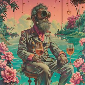 man  chair  wine  painting  chromolithography  relaxation  realism  interior  portrait  still-life 1060384