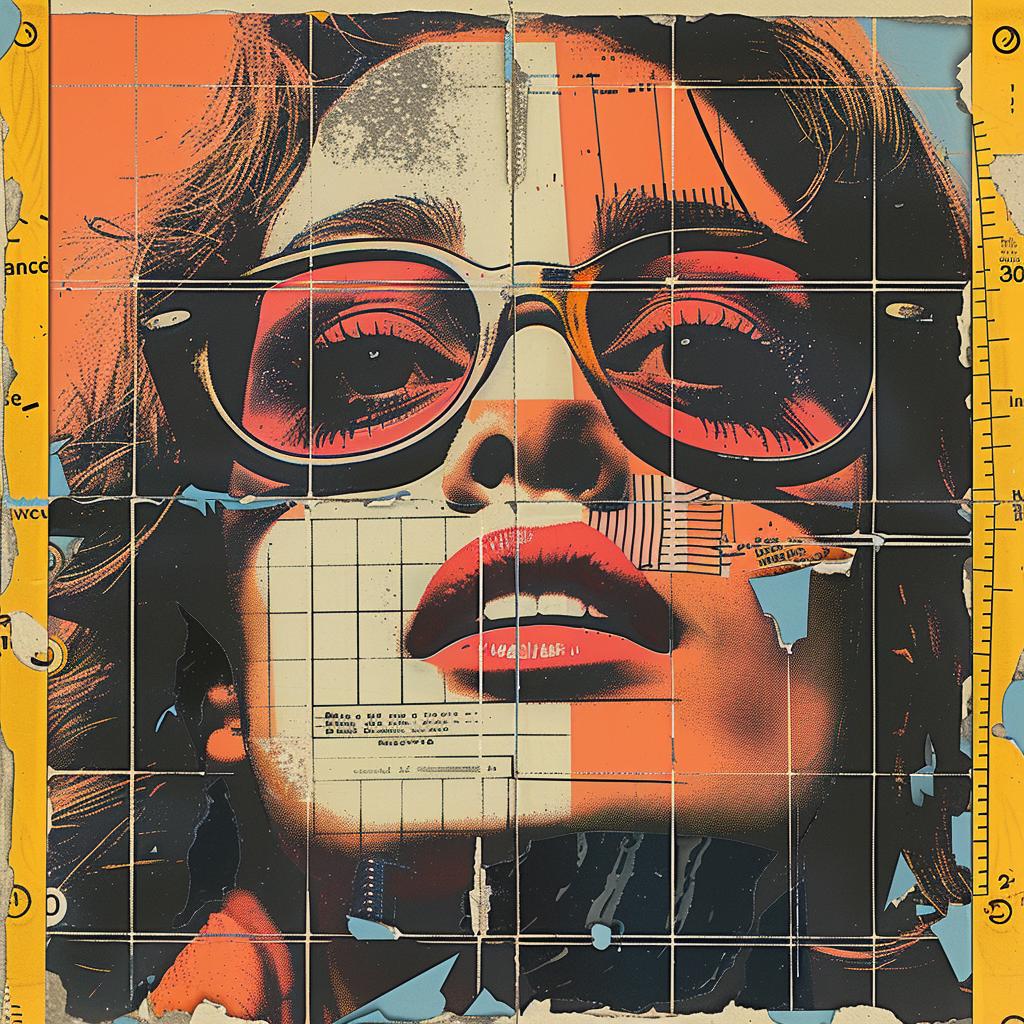woman  sunglasses  abstract  impressionism  collage  graphic  design  stylized  colorful  portrait 962652
