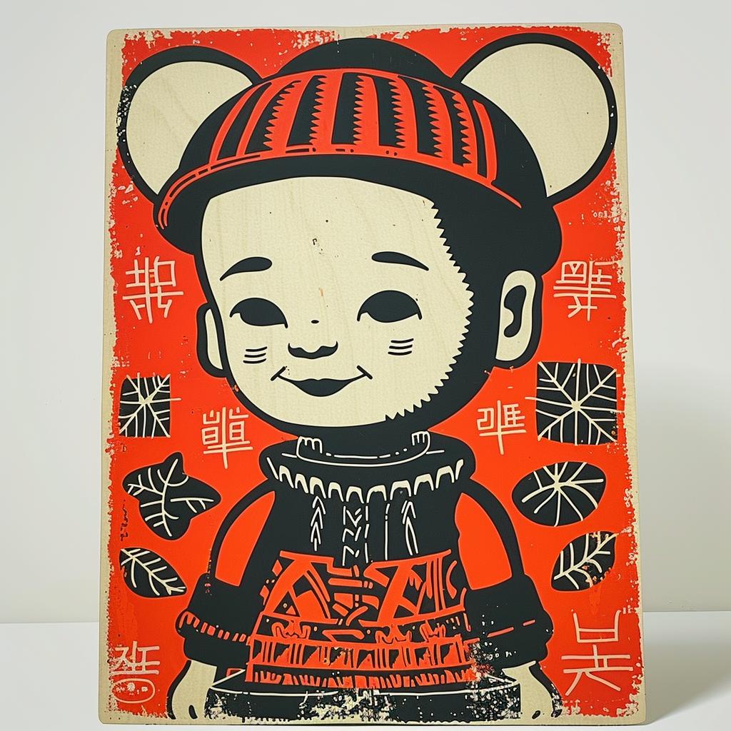aggressive  streetwise  Korean  DJ  hat  simple  minimal  poster 956903