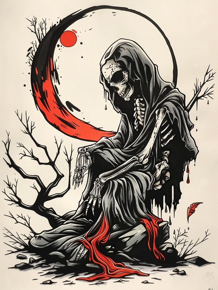 skeleton  tree  tattoo  provocative  dark  occult  spiritual  introspective  Todd McFarlane  art 927806