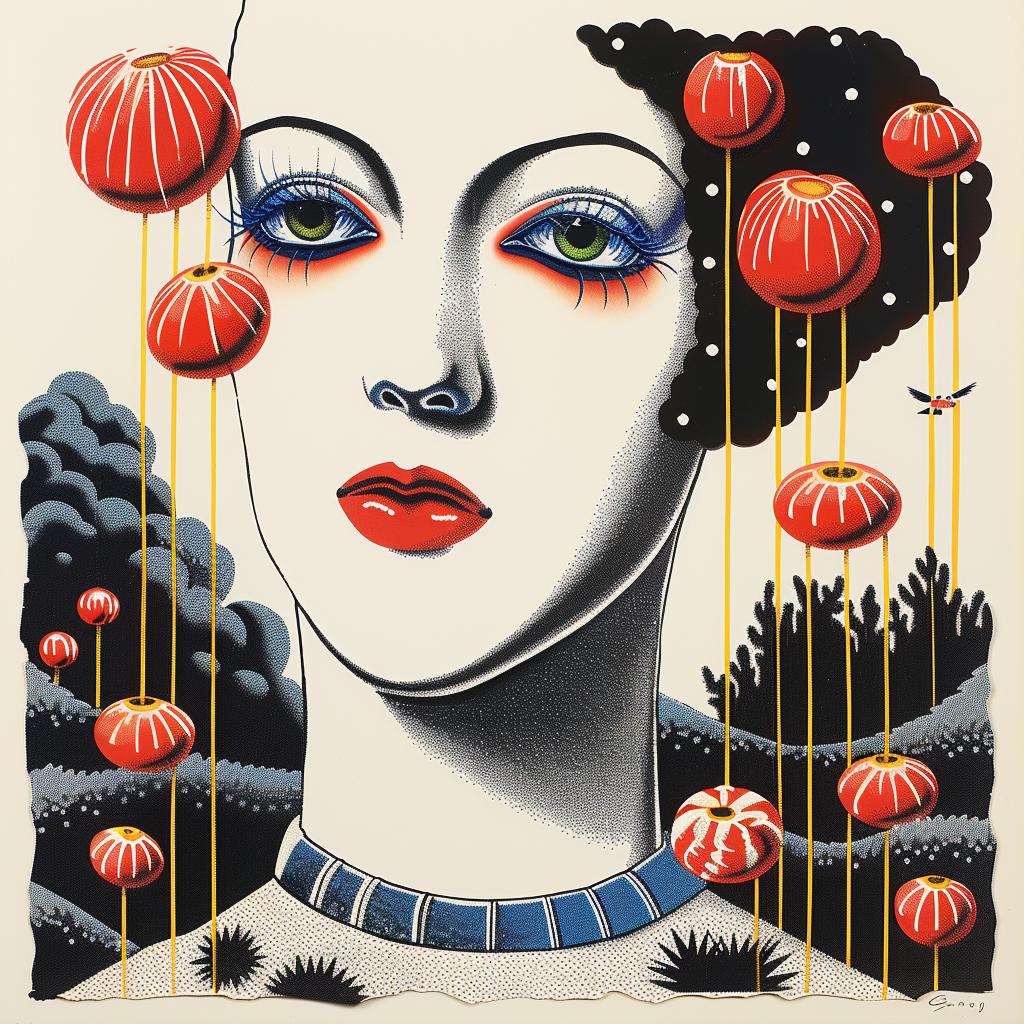 woman  flowers  face  painting  colorful  art  collage  vibrant  creative  portrait 963238